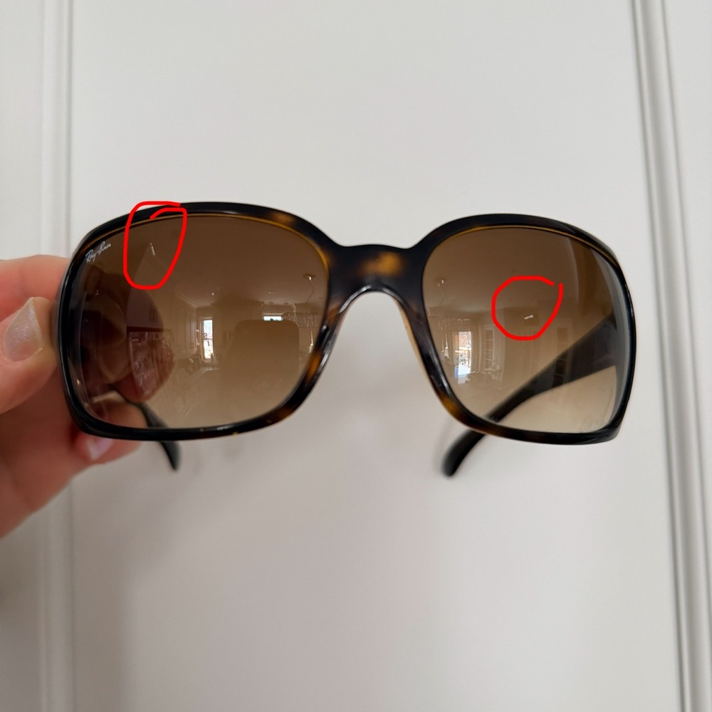 Rayban 4068 Square Shape Oversized Sunglasses - Picture 5 of 6
